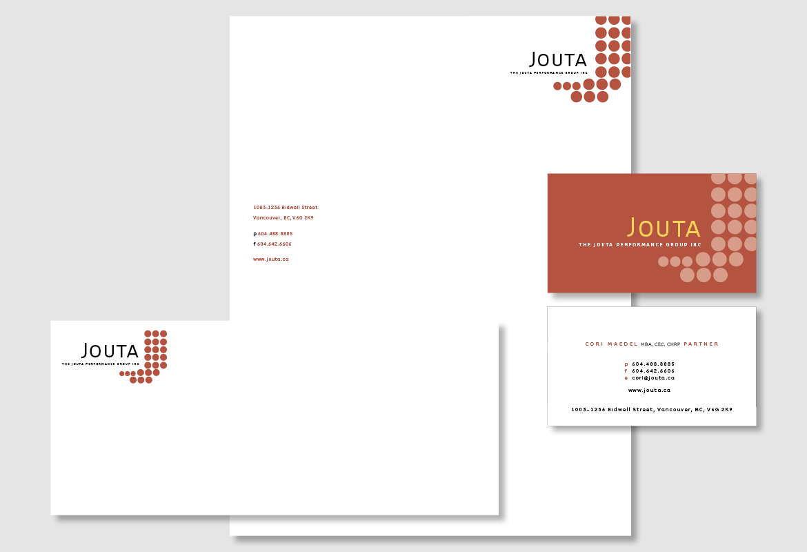 Jouta stationery design